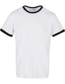 Ringer T-shirt Build Your Brand Basic BB022 white-black